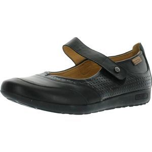 Black Leather Mary Jane Shoes